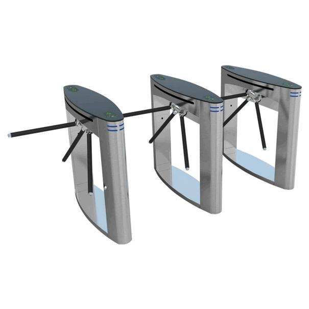 Outdoor Automatic Tripod Turnstile Gate - QR Code Scanner & Integrated Access Control System for Tourist Attractions