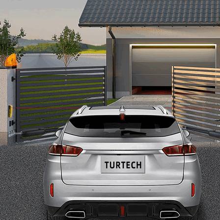 Turtech 400kg Automatic Swing Gate Opener Kit – Heavy-Duty Remote Control Electric Gate Motor System with 30m Range for Residential and Commercial Security